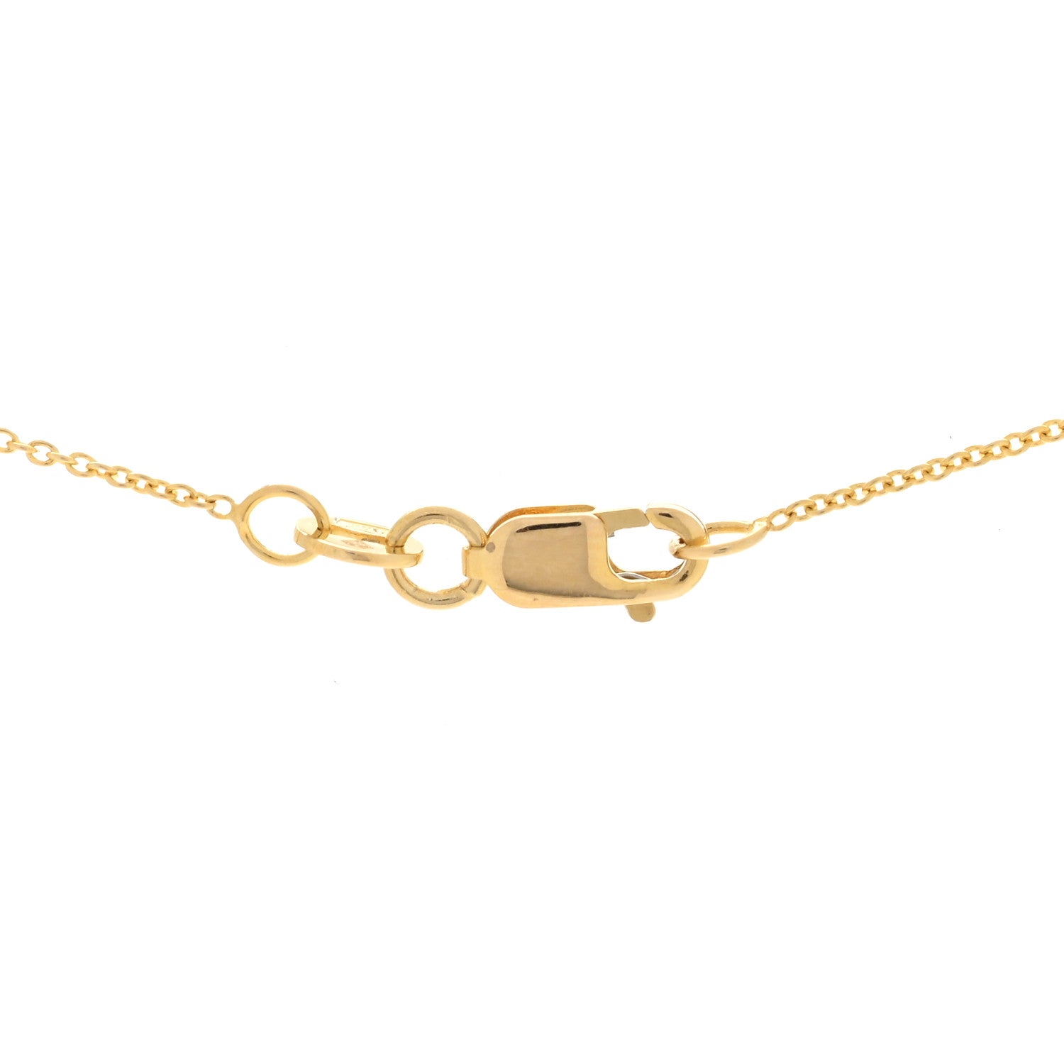 Roberto Coin 18K Yellow Gold Diamond Love Letter P Pendant Necklace 4 of 5