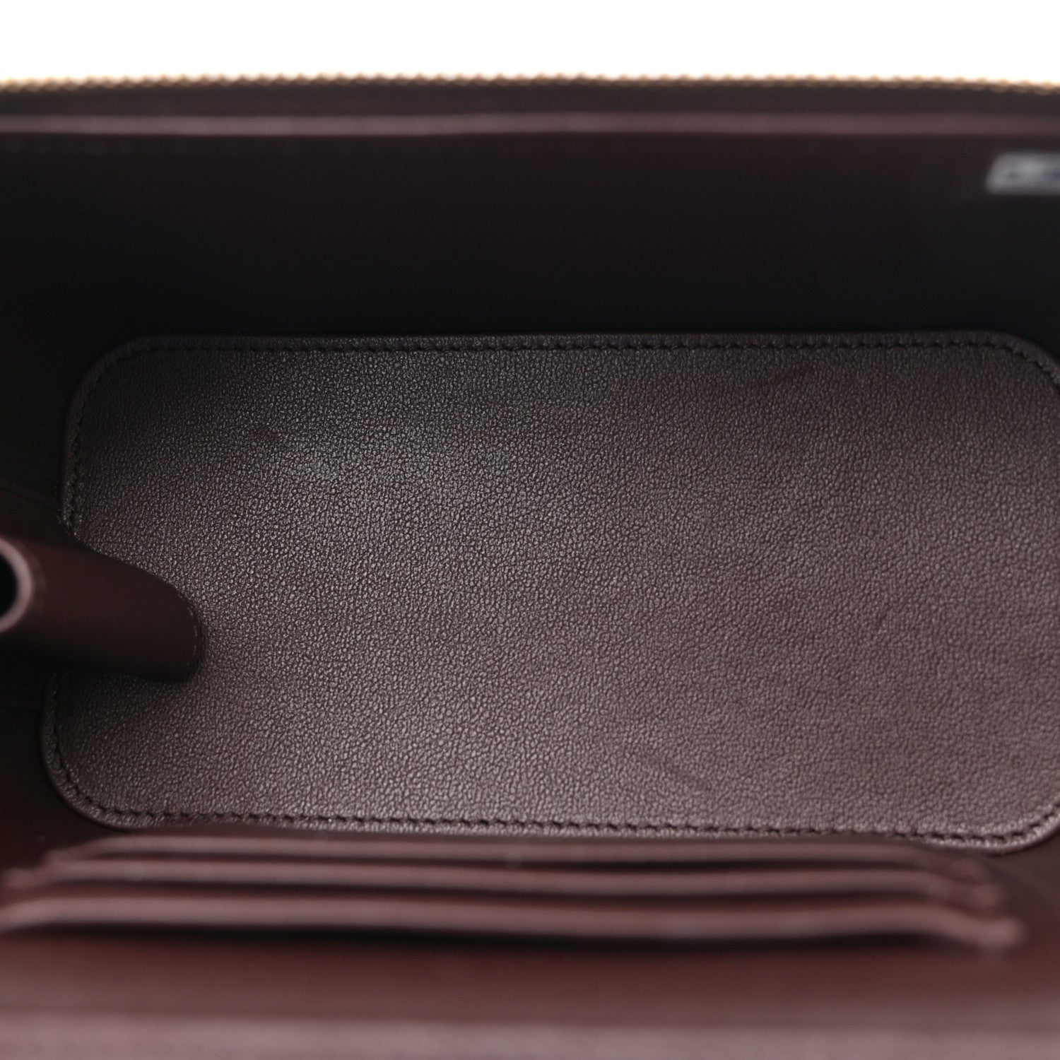 Chanel Lambskin Quilted Small Top Handle Vanity Case With Chain Dark Brown 5 of 11