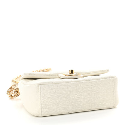 Chanel Caviar Quilted Mini Chain Soul Flap White 4 of 10