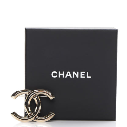 Chanel Metal CC Brooch Light Gold 6 of 6