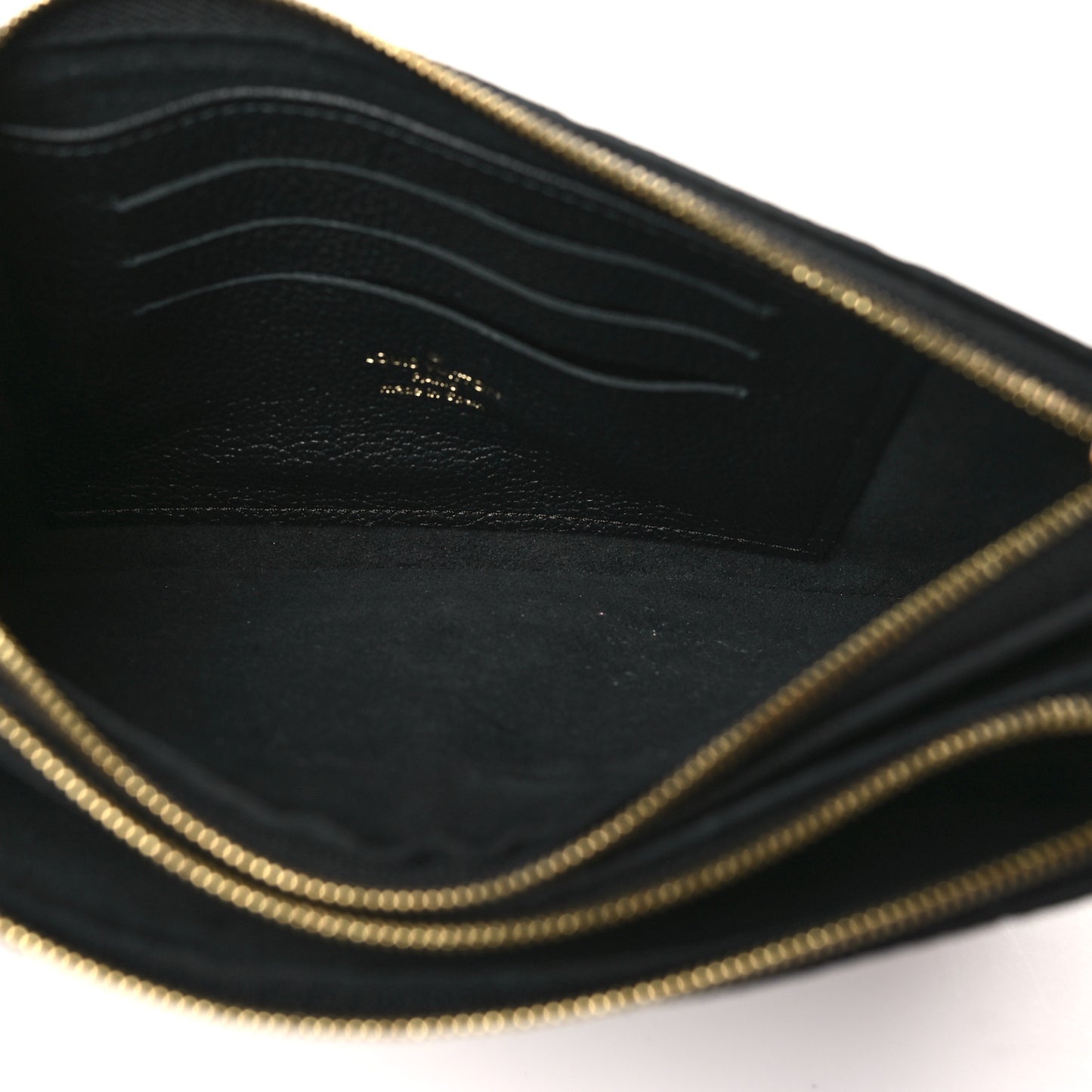 Empreinte Double Zip Pochette Black