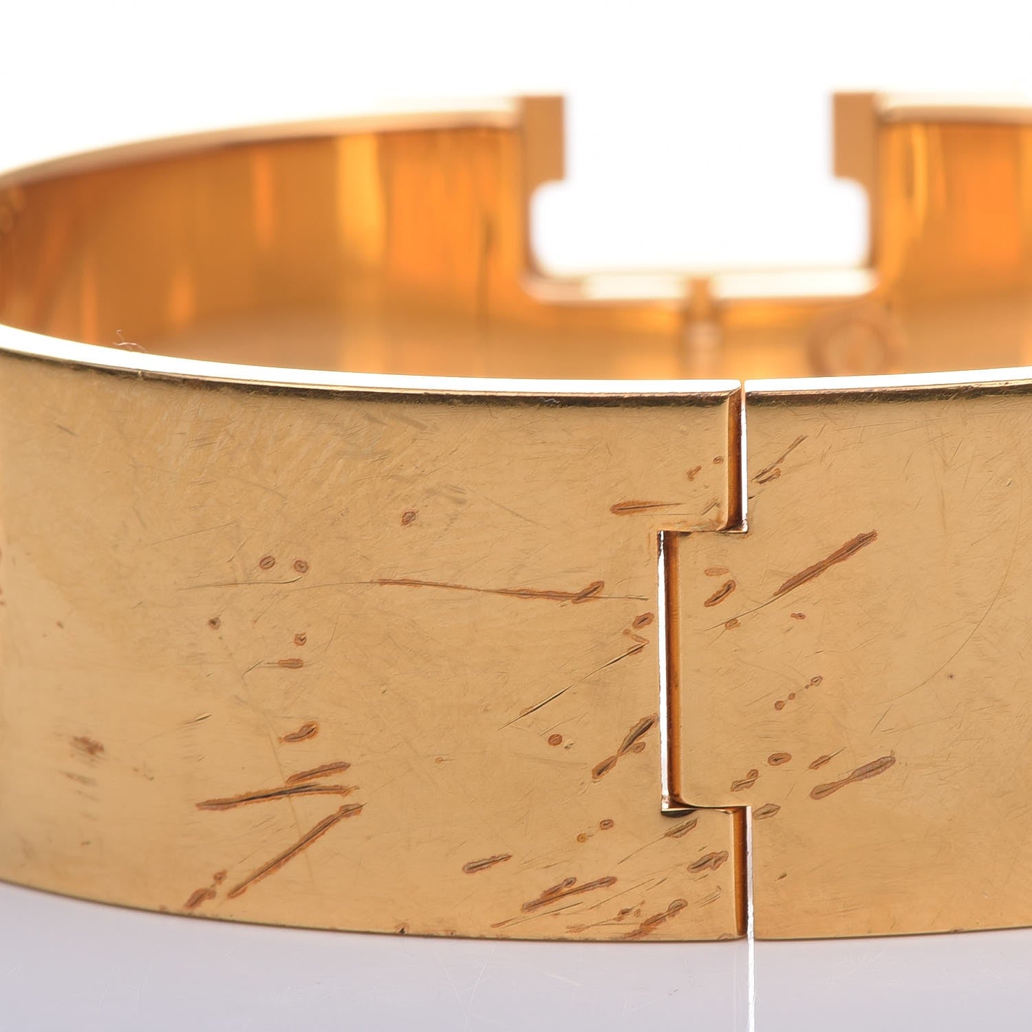 Hermes Enamel Wide Clic Clac H Bracelet GM Black 4 of 7