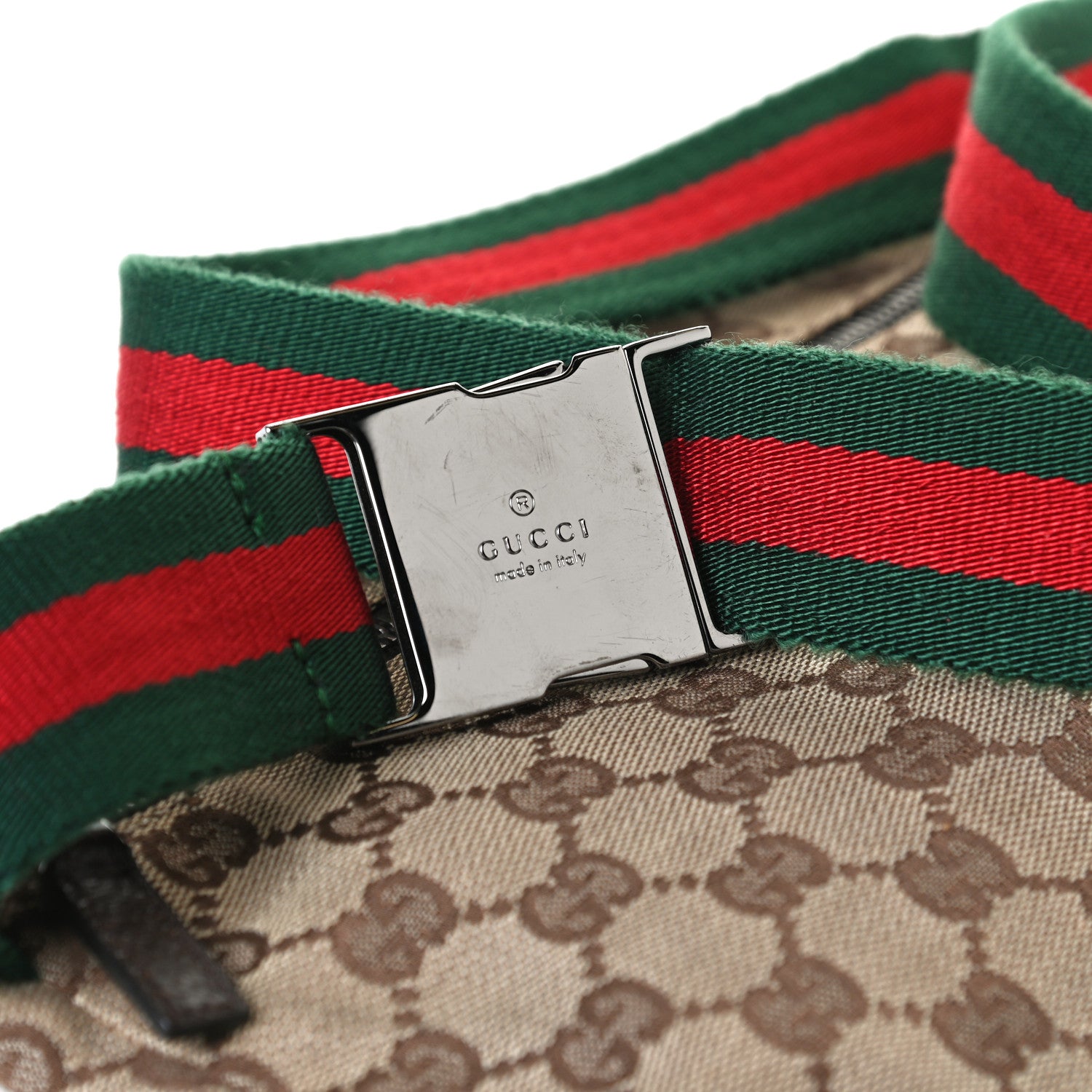 Gucci GG Monogram Double Pocket Belt Bag Dark Brown 12 of 12