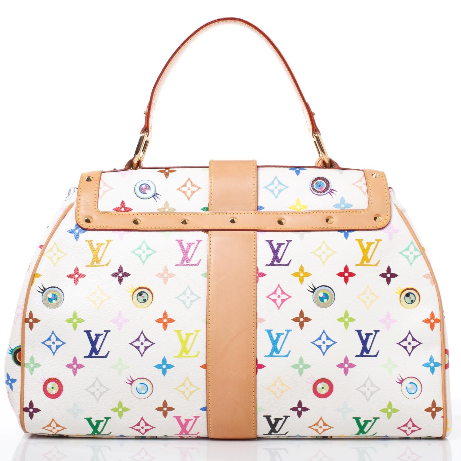 Louis Vuitton Monogram Multicolor Murakami Eye Love You White 4 of 9