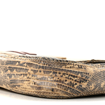 Fendi Iridescent Lizard Baguette Natural Multicolor 9 of 11