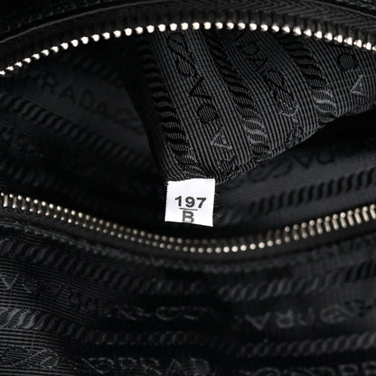 Prada Nylon Tessuto Impuntu Quilted Shoulder Bag Black 8 of 11