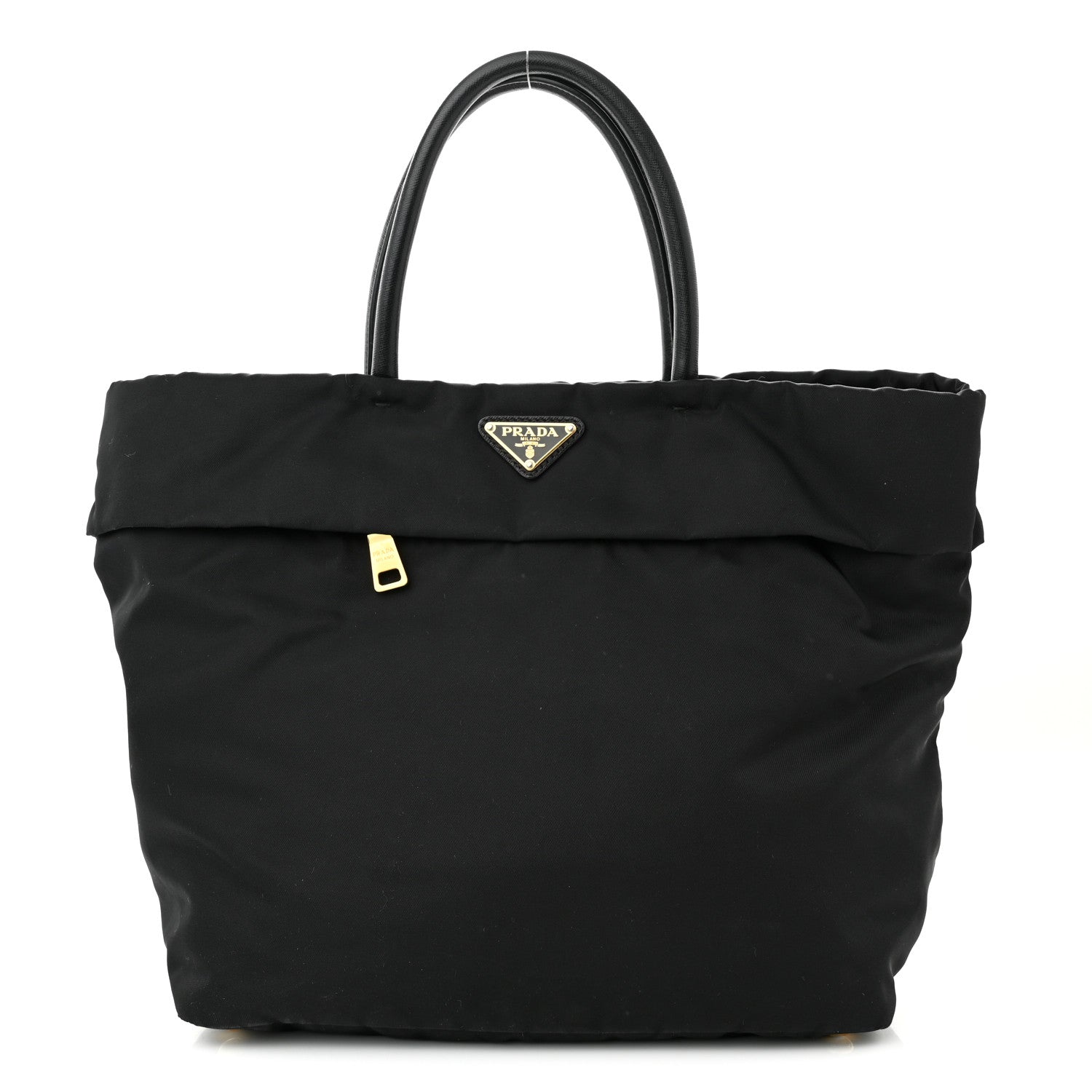 Prada Tessuto Nylon Saffiano Tote Black 1 of 14