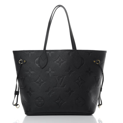 Louis Vuitton Empreinte Monogram Giant Neverfull MM Black 3 of 13