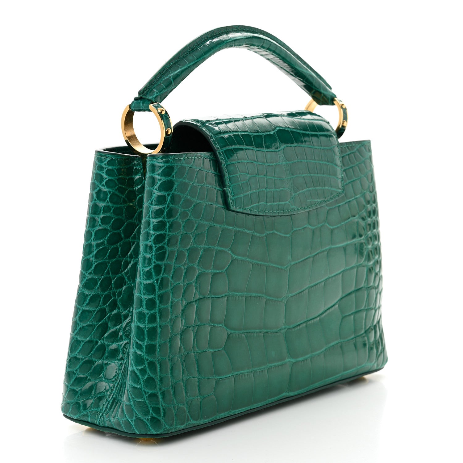 Louis Vuitton Alligator Capucines BB Emeraude 3 of 10