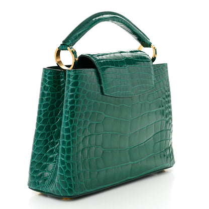 Louis Vuitton Alligator Capucines BB Emeraude 3 of 10