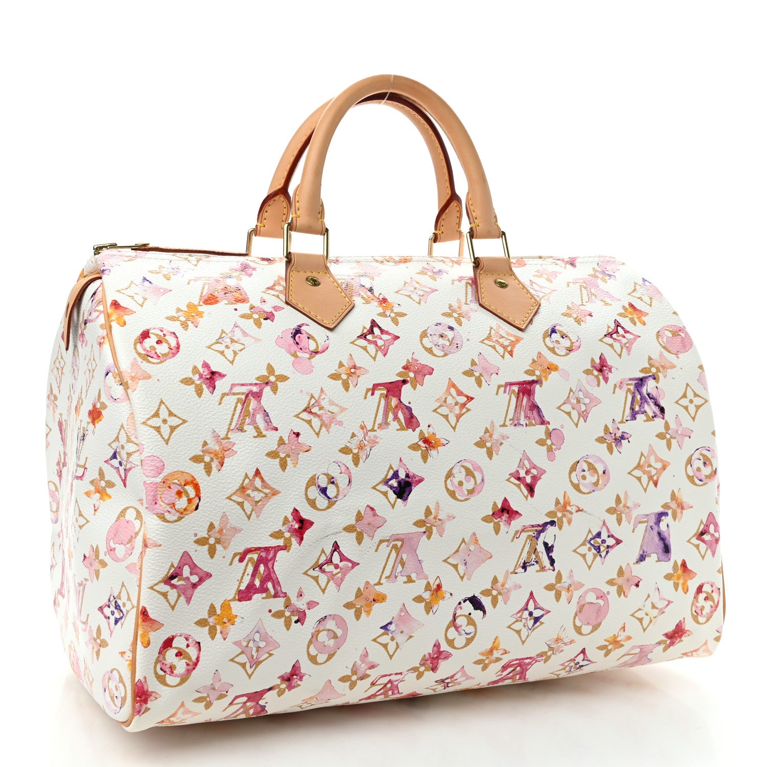 Louis Vuitton Watercolor Aquarelle Speedy 35 White 3 of 10