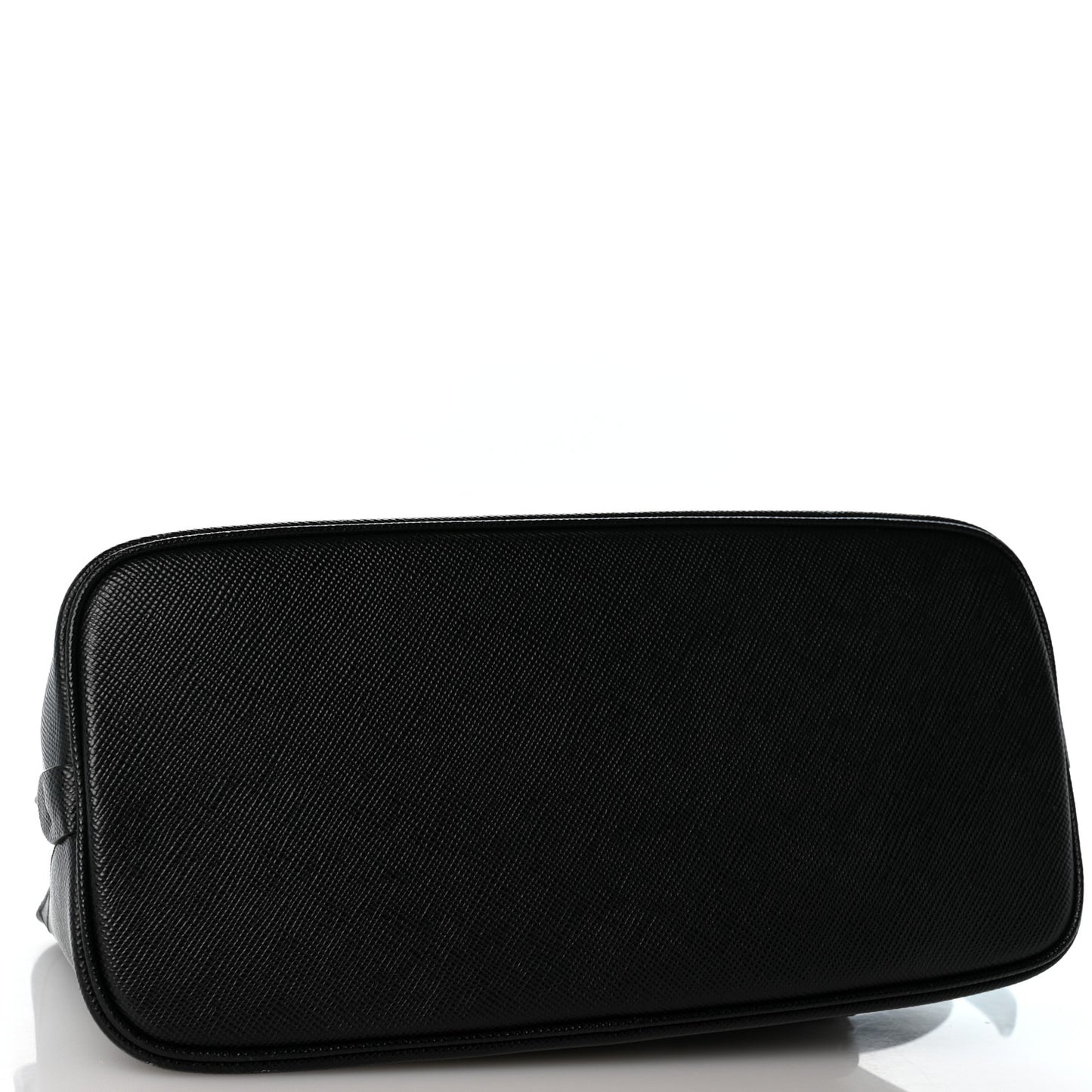Saffiano Cuir Small Matinee Tote Black Cerise