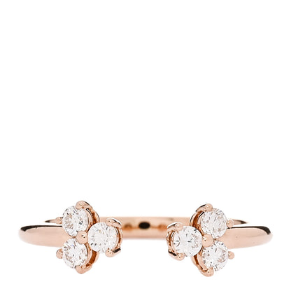 Tiffany 18K Rose Gold Diamond Aria Open Ring 52 6 1 of 5