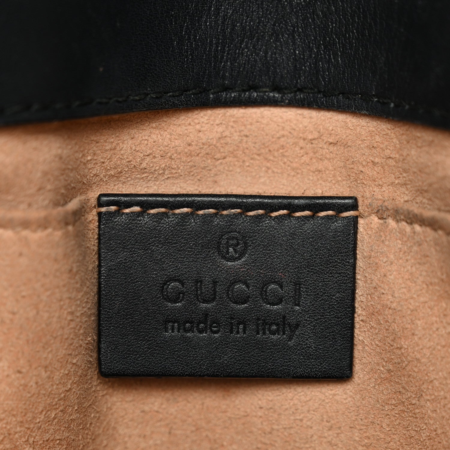 Gucci Calfskin Matelasse Mini GG Marmont Shoulder Bag Black 6 of 14