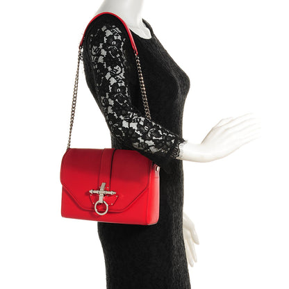 Givenchy Sugar Goatskin Obsedia Chain Shoulder Bag Red 2 of 8