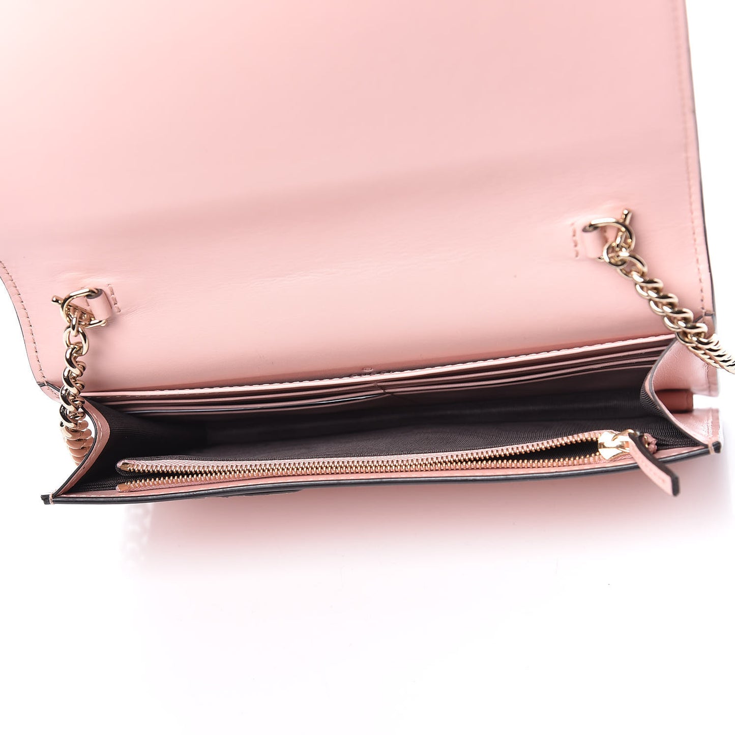 Guccissima Signature Bi-Color Bowy Chain Wallet Blue Dark Cipria
