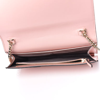 Gucci Guccissima Signature Bi-Color Bowy Chain Wallet Blue Dark Cipria 5 of 16