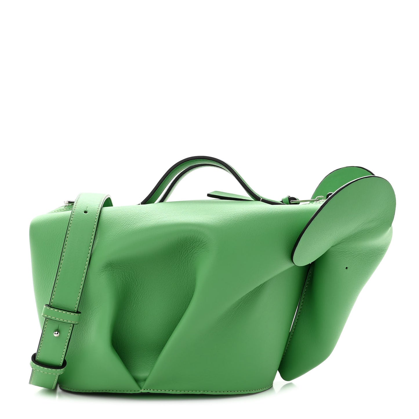 Calfskin Large Elephant Crossbody Bag Apple Green