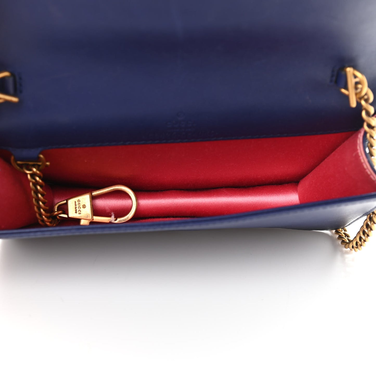 Velvet Matelasse GG Marmont Mini Bag Cobalt Blue