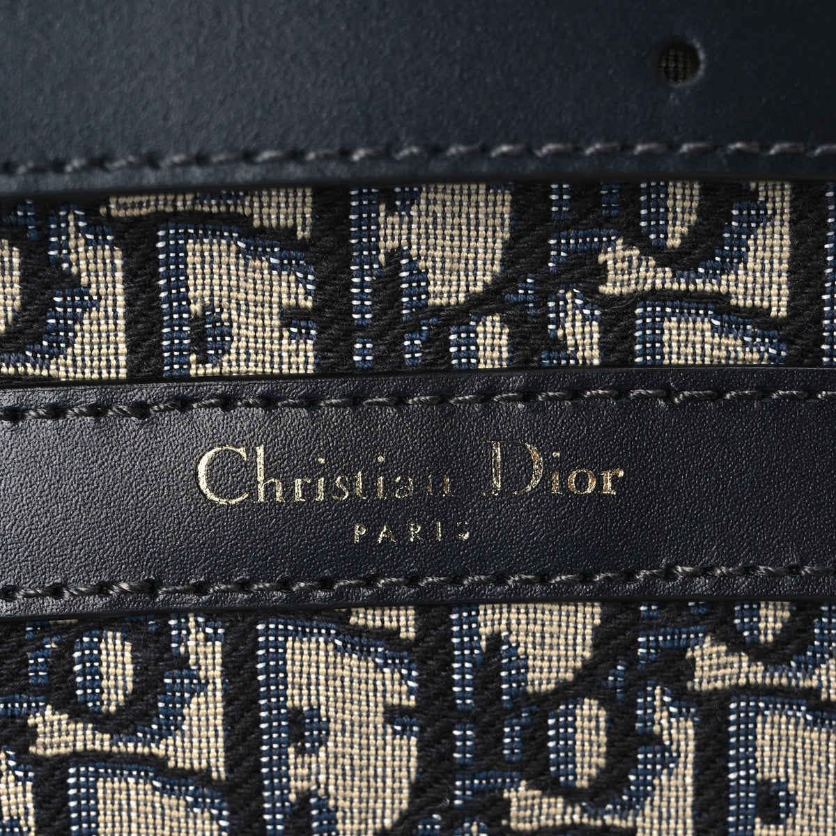 Christian Dior Oblique Calfskin Medium C'est Dior Bucket Bag Blue 8 of 12