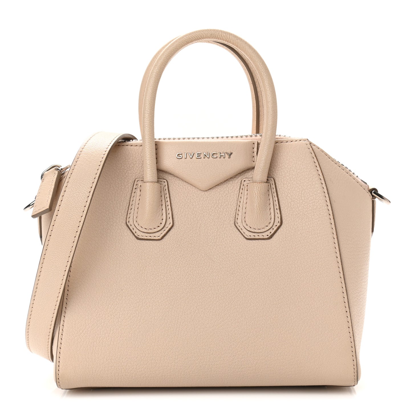 Sugar Goatskin Mini Antigona Nude Pink