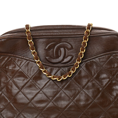 Chanel Lambskin Tassel Camera Case Brown 9 of 16