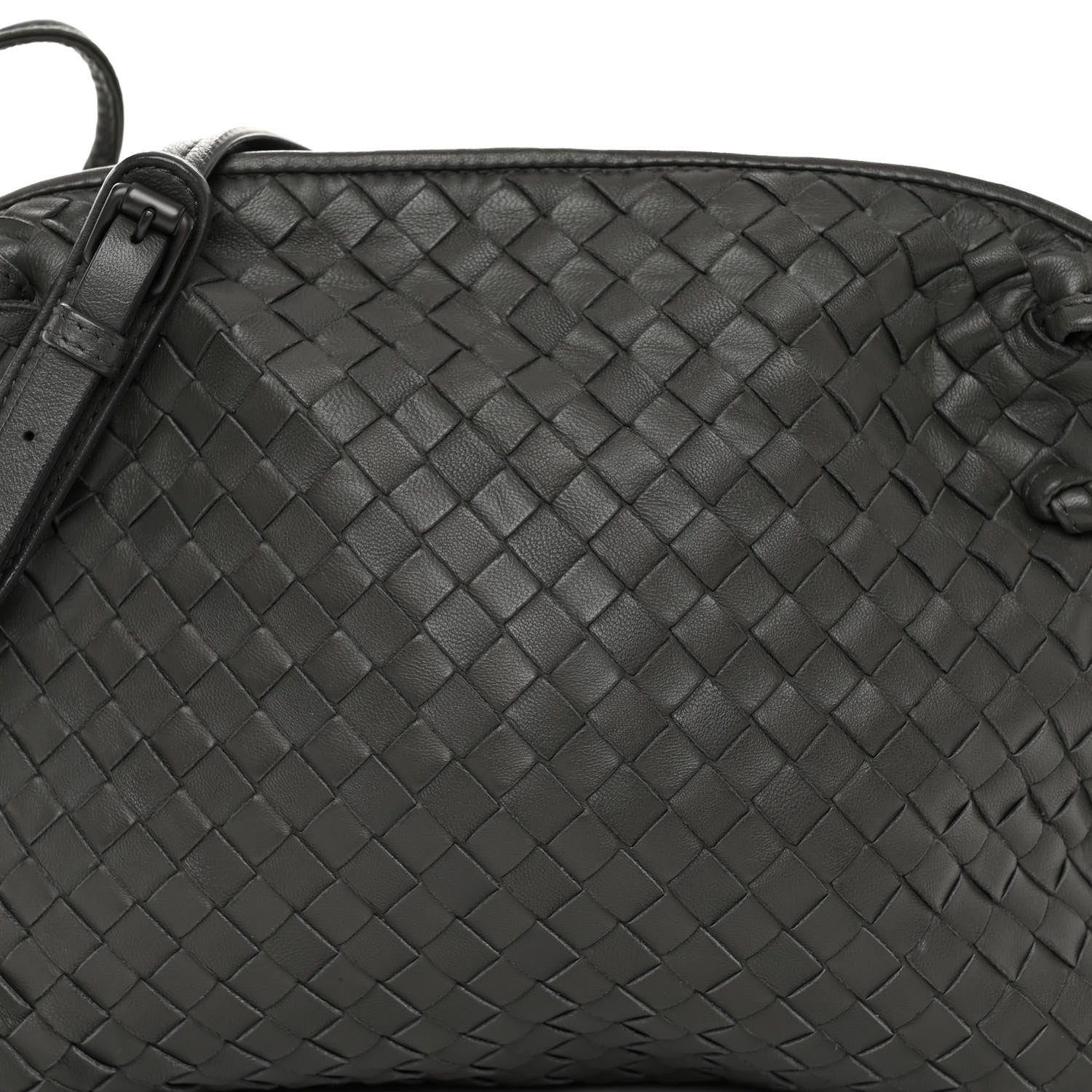 Bottega Veneta BOTTEGA VENETA Nappa Intrecciato Pillow Crossbody Messenger Light Grey 7 of 9