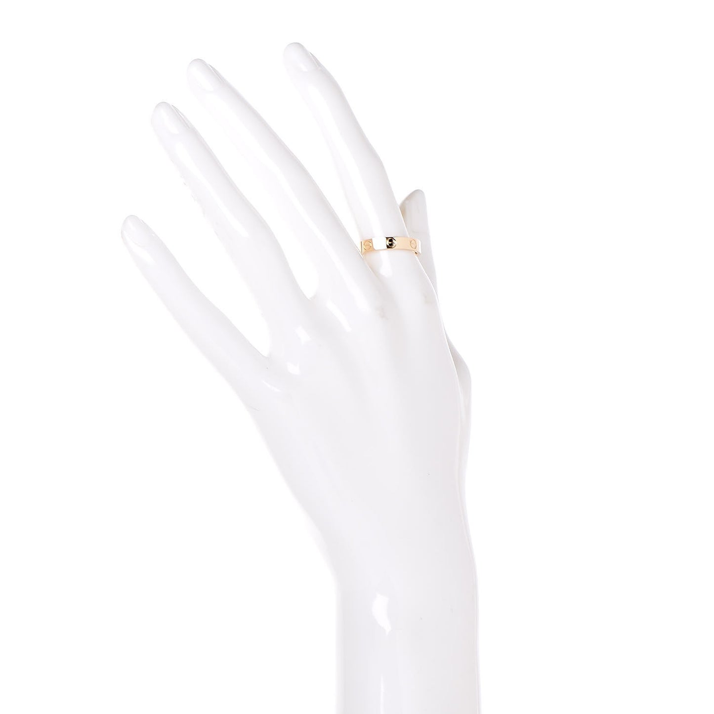 18K Yellow Gold 3.5mm LOVE Wedding Band Ring 53 6.25