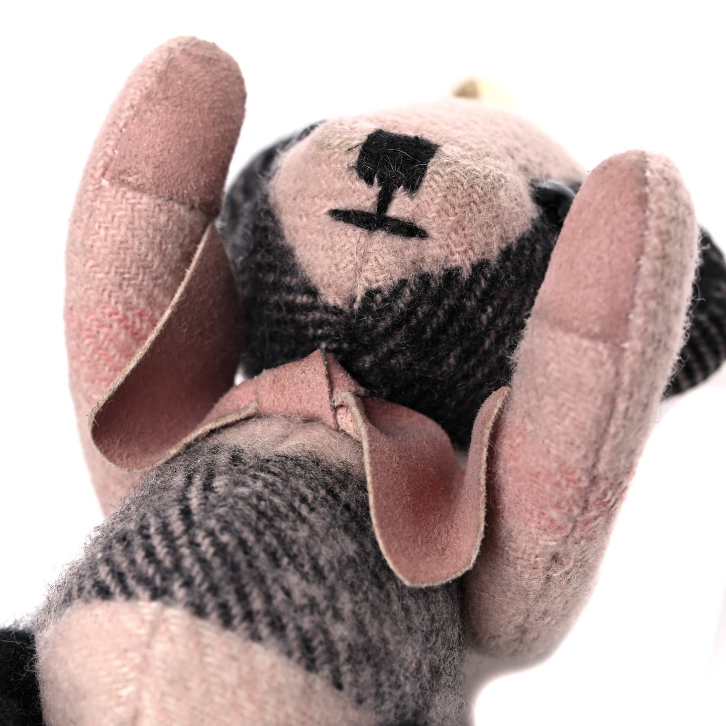 Cashmere House Check Thomas Rucksack Bear Bag Charm Ash Rose