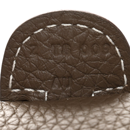 Hermes Taurillon Clemence Evelyne III PM Etoupe 7 of 11