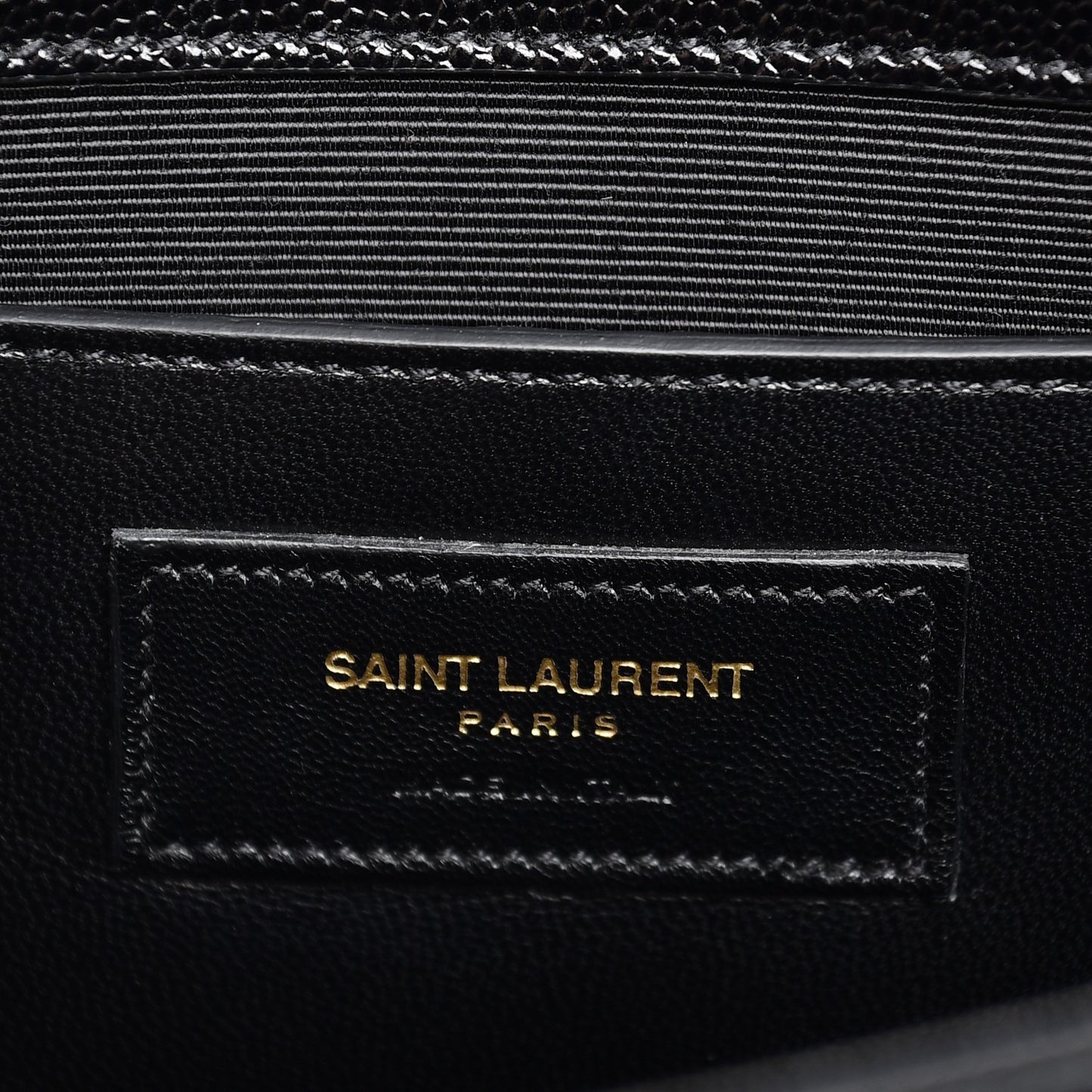 Grain De Poudre Classic Monogram Clutch Black