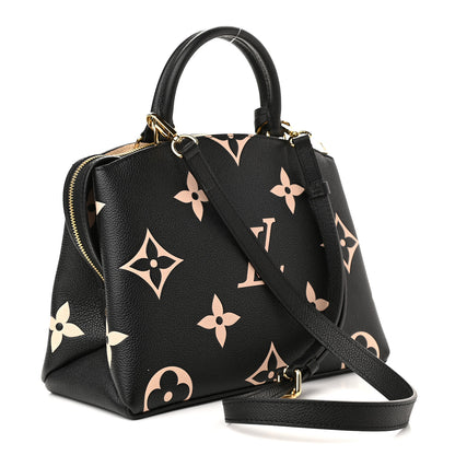 Louis Vuitton Empreinte Monogram Giant Petit Palais Black Beige 3 of 9