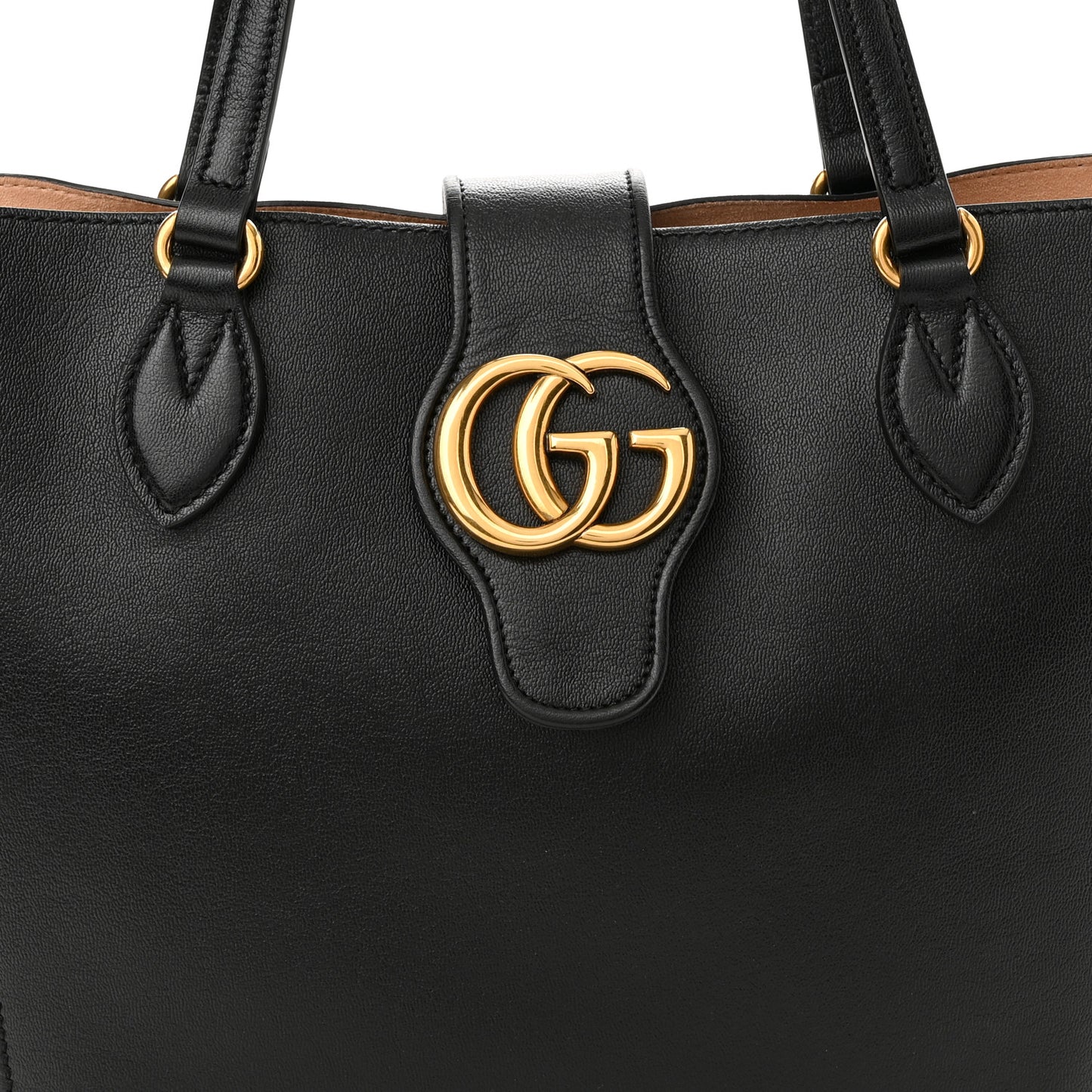 New Sakai Calfskin Lux Small Dahlia Tote Black