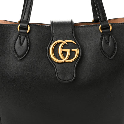 Gucci New Sakai Calfskin Lux Small Dahlia Tote Black 9 of 11