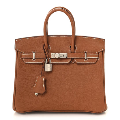 Hermes Togo Birkin 25 Gold 1 of 13