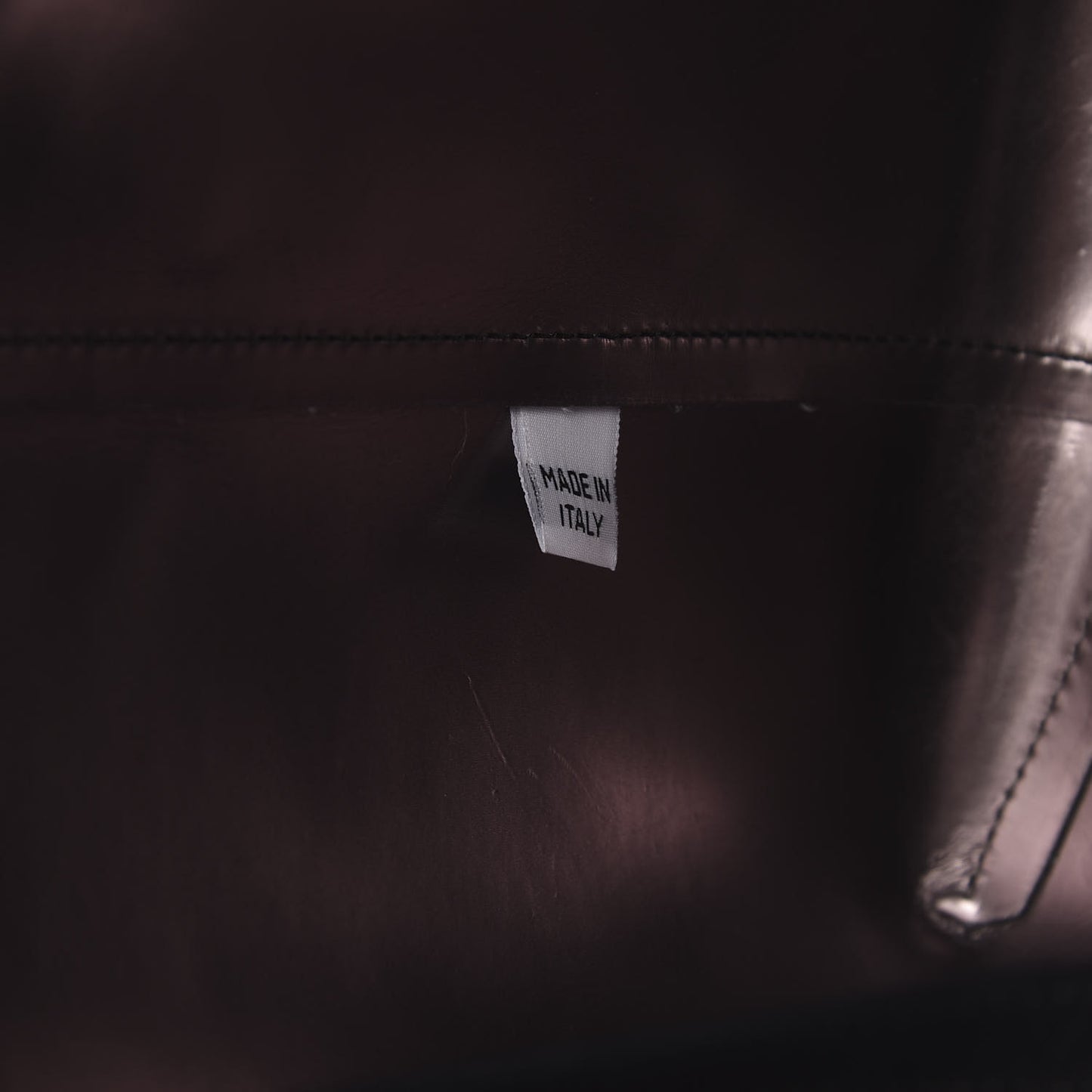 Smooth Calfskin Large Shopping Tote Black Argento