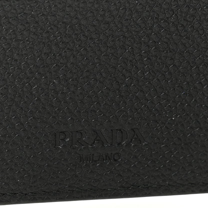 Prada Vitello Micro Grain Bi-Fold Wallet Black 7 of 7