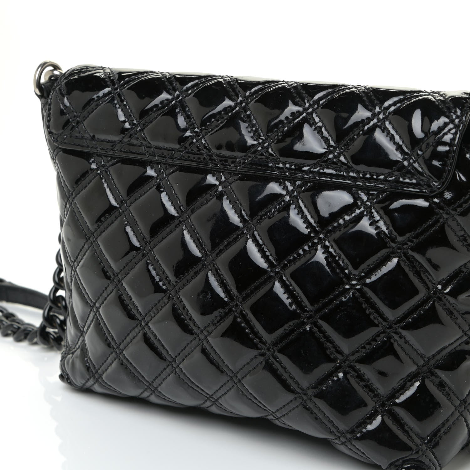 Marc Jacobs Patent Quilted Single Flap Black 14 of 15