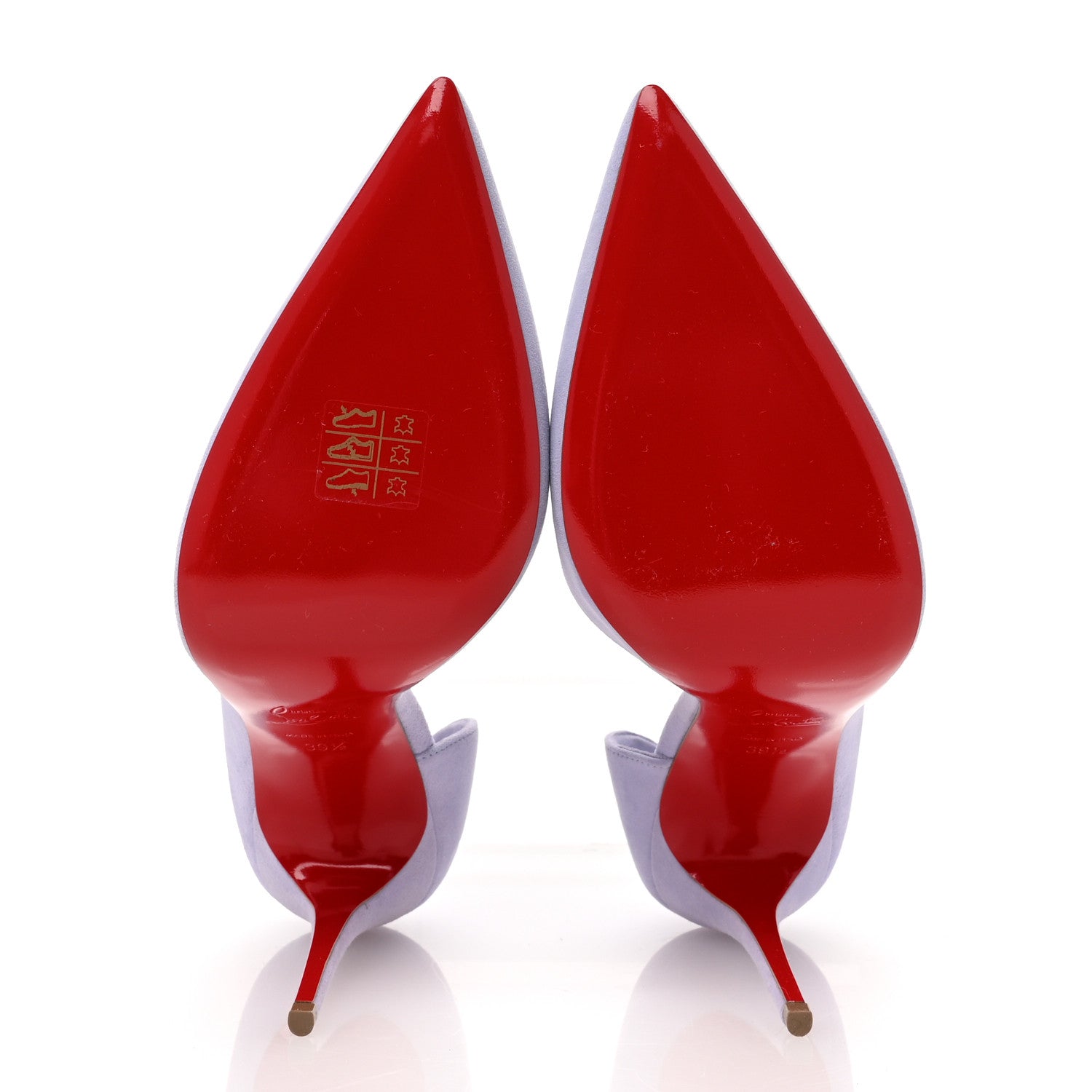 Christian Louboutin Suede Iriza 100 Pumps 39.5 Skylight 6 of 9