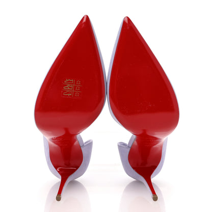 Christian Louboutin Suede Iriza 100 Pumps 39.5 Skylight 6 of 9