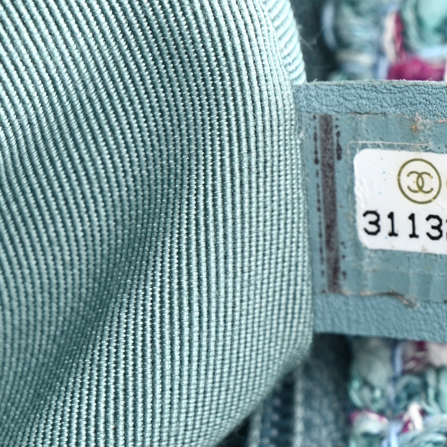 Chanel Tweed Quilted Medium Chanel 19 Flap Blue Multicolor 7 of 10