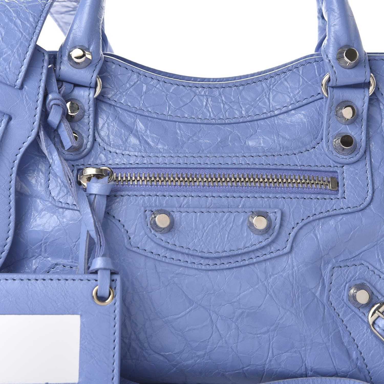 Balenciaga Agneau Classic Silver Hardware Mini City Light Purple 9 of 9