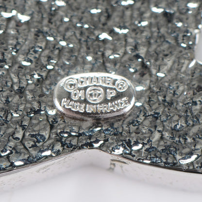 Chanel Baguette Crystal CC Brooch Silver 4 of 4