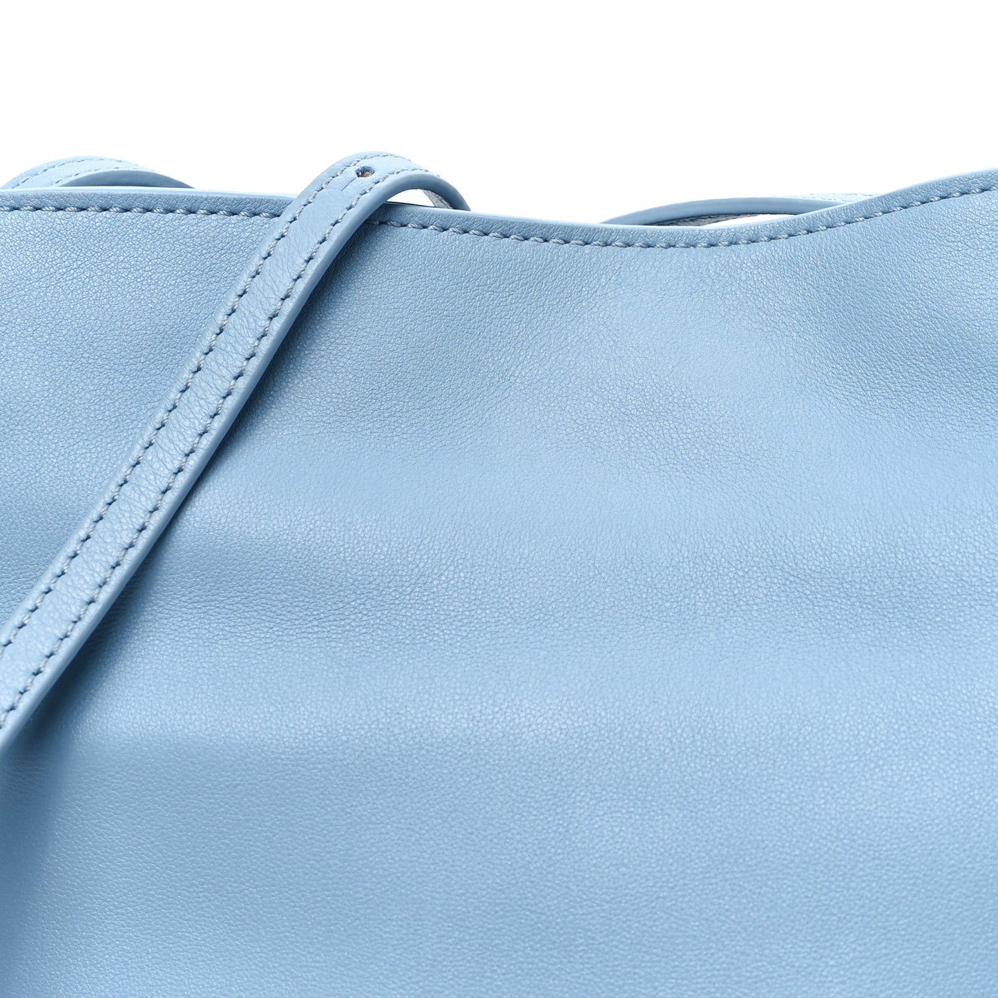 Nappa Mini Flamenco Knot Bag Dusty Blue