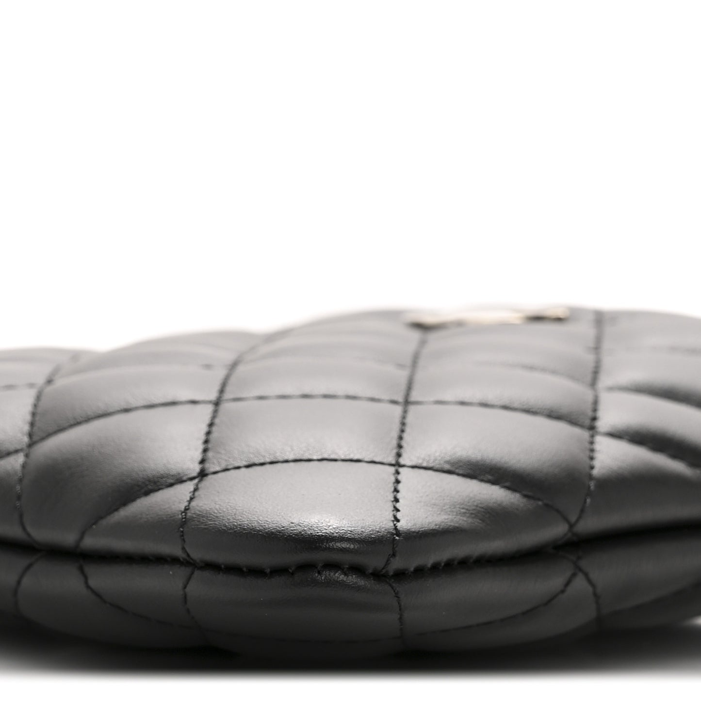 Lambskin Quilted Uniform Crossbody Bag Black