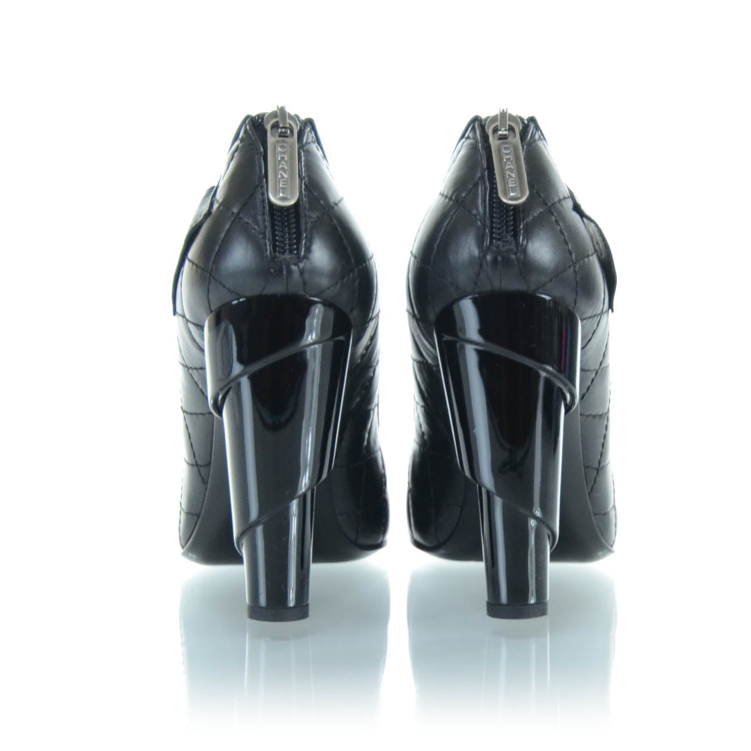 Chanel Quilted Calfskin Mini 2.55 Reissue Flap Pumps 37 Black 3 of 7