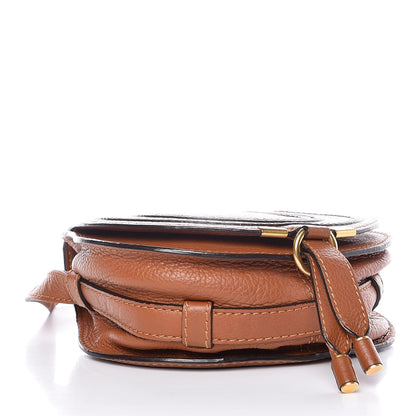 Chloe Calfskin Mini Marcie Round Crossbody Bag Tan 4 of 7