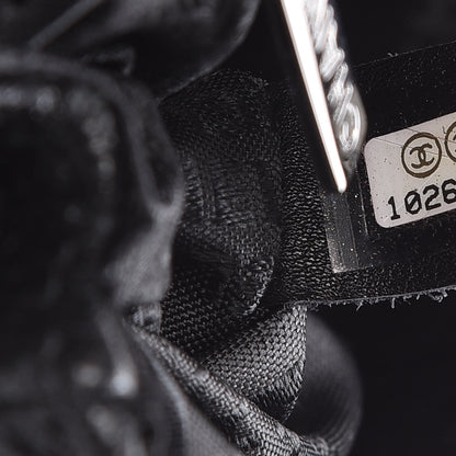 Chanel Glazed Crackled Calfskin Quilted Mademoiselle Flap Black 7 of 13