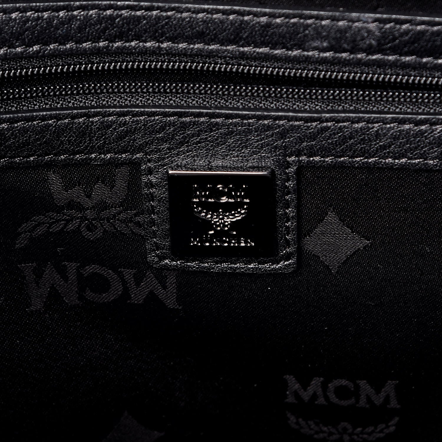 MCM Visetos Medium Sprinkle Stud Stark Backpack Black 8 of 10