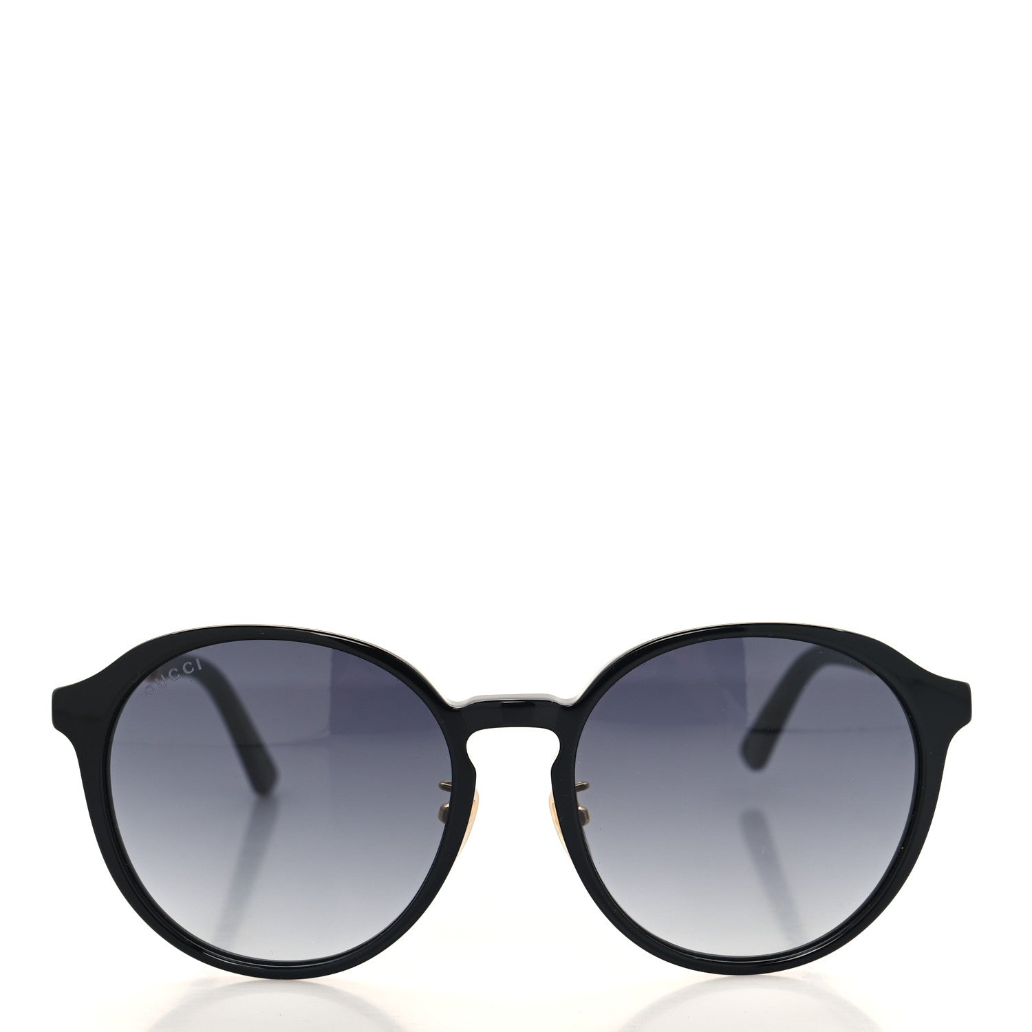 Gucci Acetate Round Frame Sunglasses GG0205SK Black 2 of 7